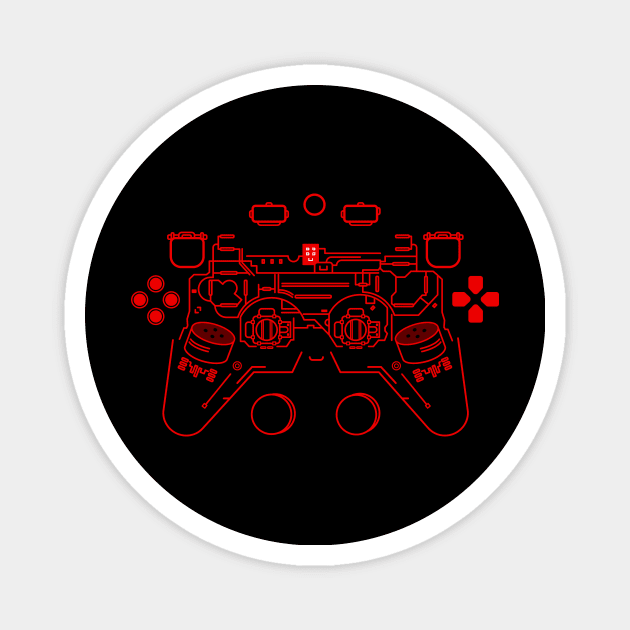 Red Gaming Tool🎮 Magnet by Hardcore Gamer